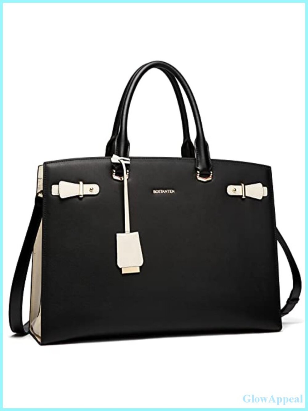 Genuine Leather Laptop Briefcase for Women 15.6'' Work Tote Bag